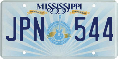 MS license plate JPN544