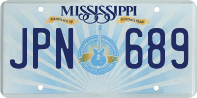 MS license plate JPN689