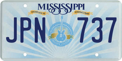 MS license plate JPN737