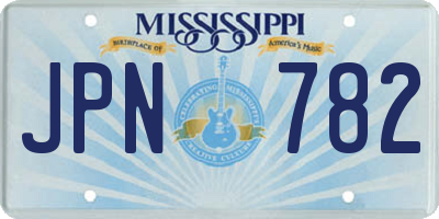 MS license plate JPN782