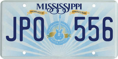 MS license plate JPO556