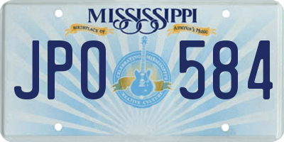 MS license plate JPO584