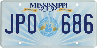 MS license plate JPO686