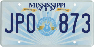 MS license plate JPO873