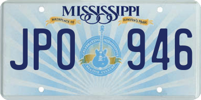 MS license plate JPO946