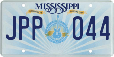 MS license plate JPP044