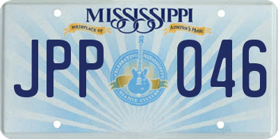 MS license plate JPP046