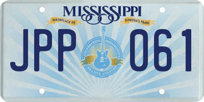MS license plate JPP061