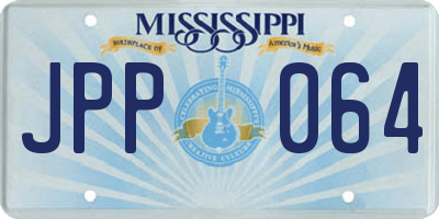 MS license plate JPP064