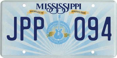 MS license plate JPP094