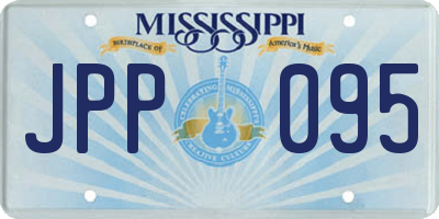 MS license plate JPP095