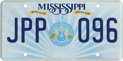 MS license plate JPP096