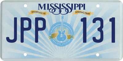 MS license plate JPP131
