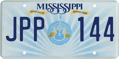 MS license plate JPP144