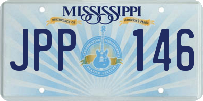 MS license plate JPP146