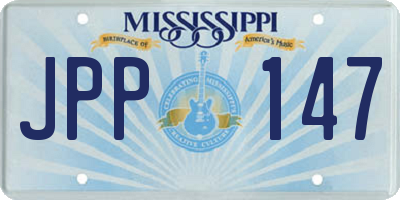 MS license plate JPP147