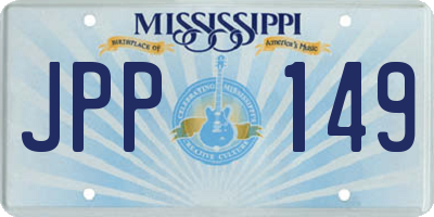 MS license plate JPP149