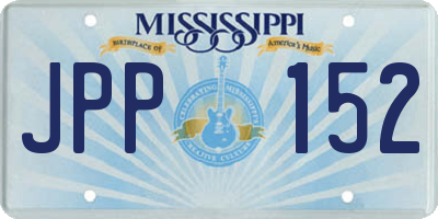 MS license plate JPP152