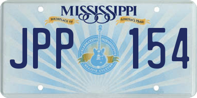 MS license plate JPP154