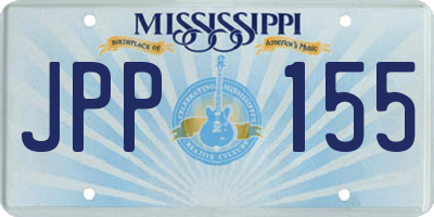MS license plate JPP155