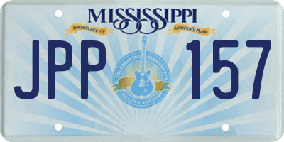 MS license plate JPP157
