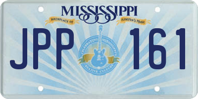MS license plate JPP161