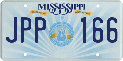 MS license plate JPP166