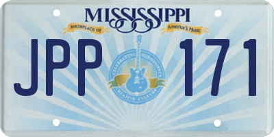 MS license plate JPP171