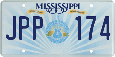 MS license plate JPP174