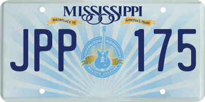 MS license plate JPP175
