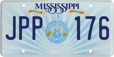 MS license plate JPP176