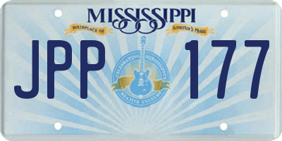 MS license plate JPP177