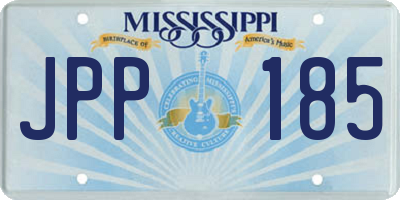 MS license plate JPP185