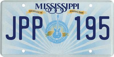 MS license plate JPP195