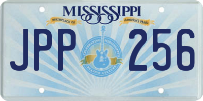 MS license plate JPP256