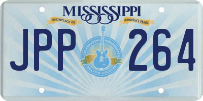 MS license plate JPP264