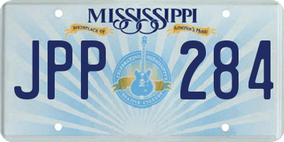 MS license plate JPP284