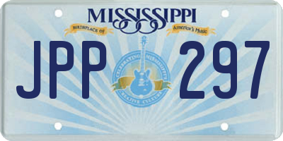 MS license plate JPP297