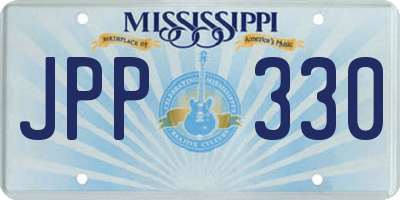 MS license plate JPP330