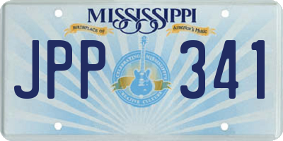 MS license plate JPP341