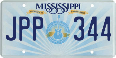 MS license plate JPP344