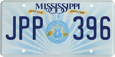 MS license plate JPP396