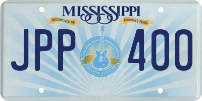 MS license plate JPP400