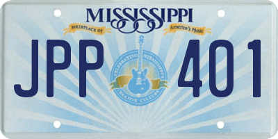 MS license plate JPP401