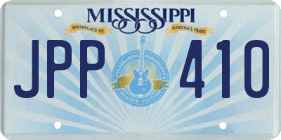 MS license plate JPP410
