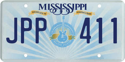 MS license plate JPP411