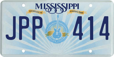 MS license plate JPP414