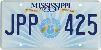 MS license plate JPP425