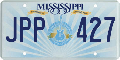 MS license plate JPP427