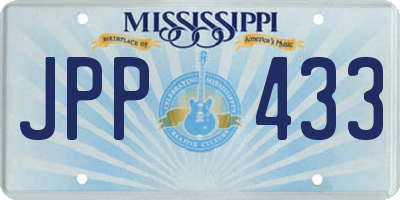 MS license plate JPP433